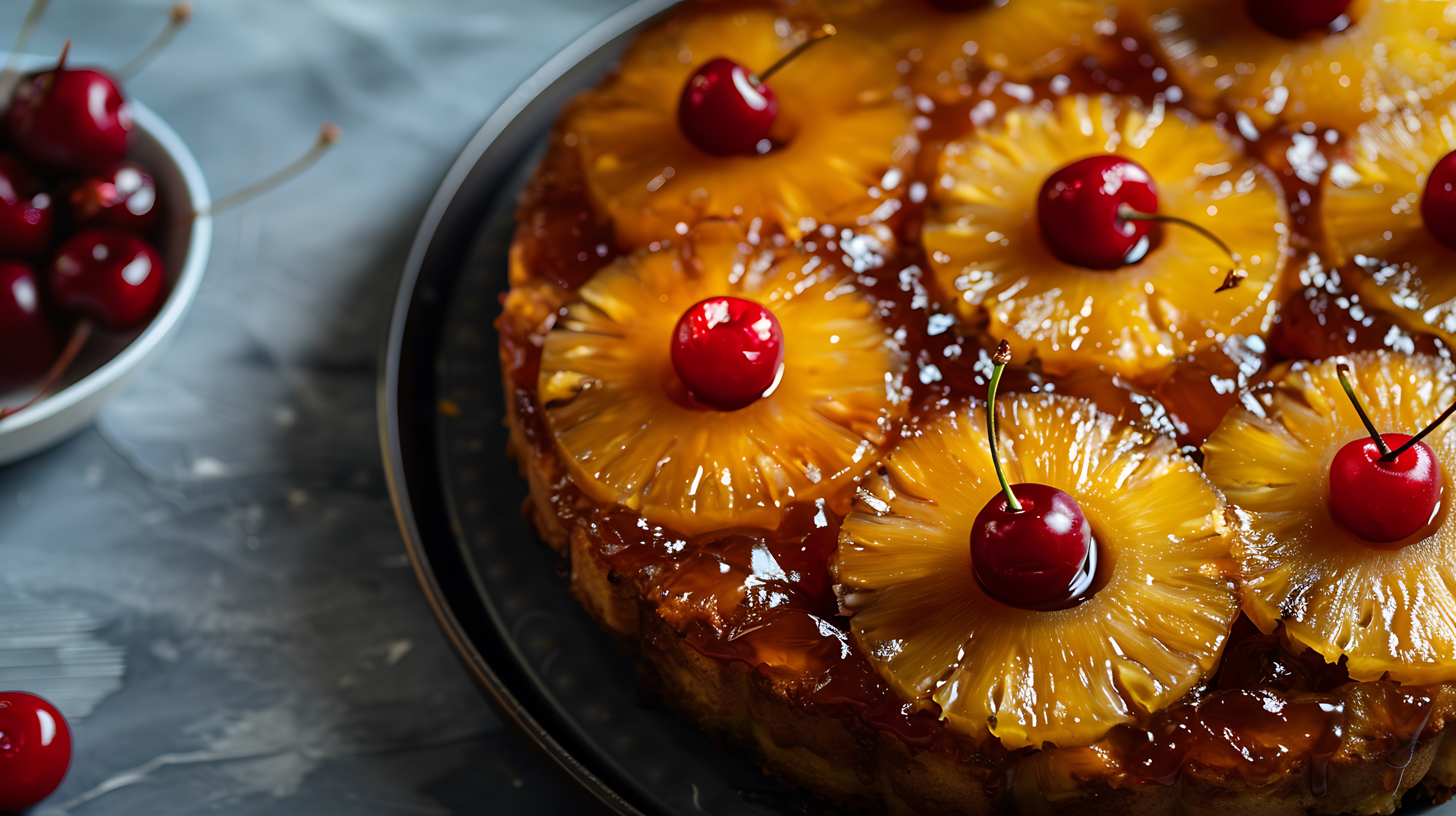 Pineapple upside-down cake representing new federalism